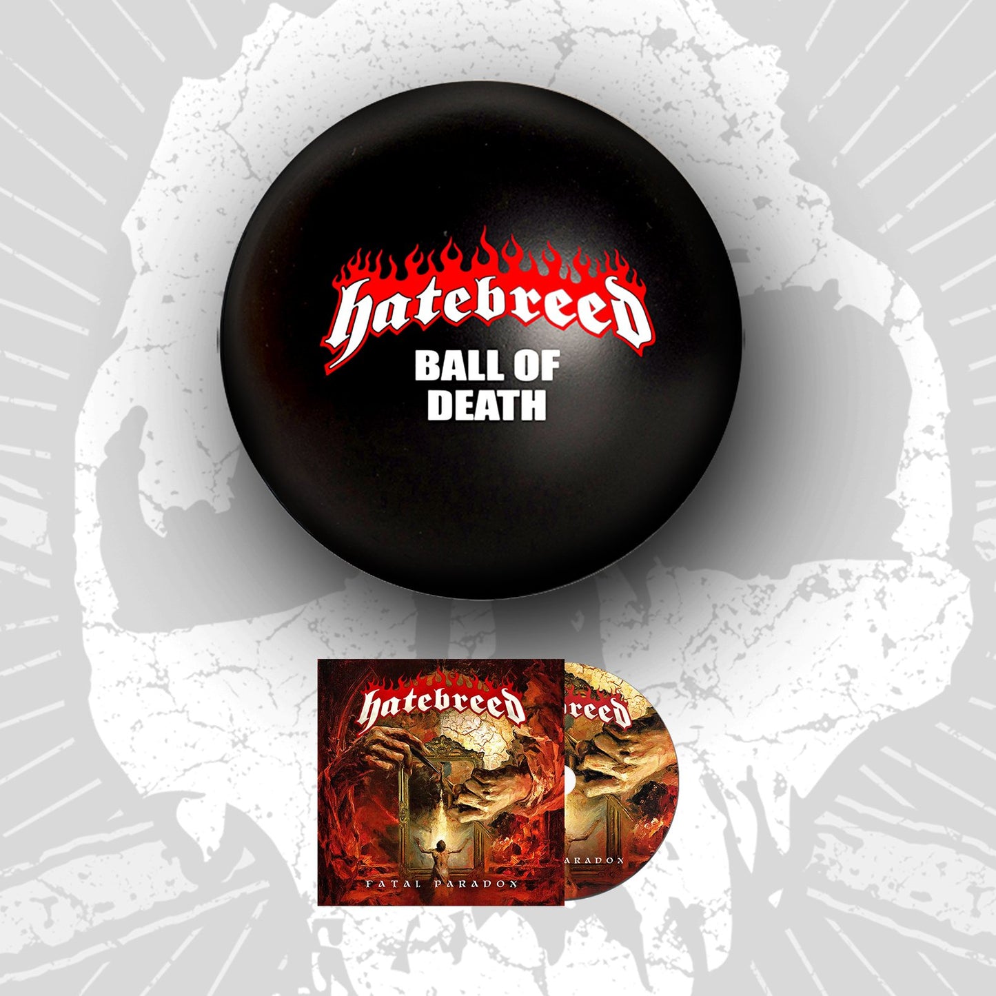 Hatebreed Ball of Death beach ball + Fatal Paradox CD bundle