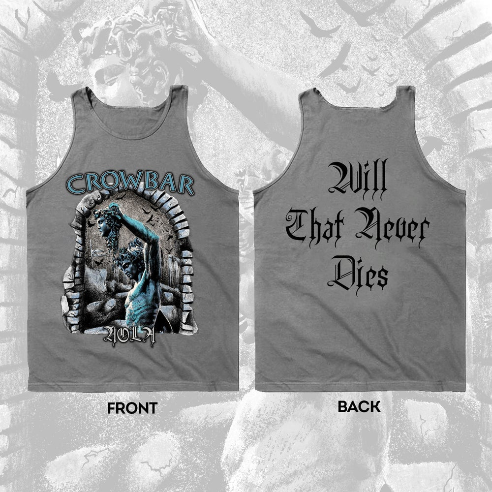 CROWBAR - WILL THAT NEVER DIES - TANK TOP - HEATHER GRAY