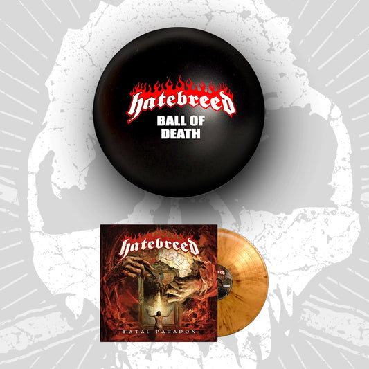Hatebreed Fatal Paradox orange marble vinyl with Ball Of Death beach ball