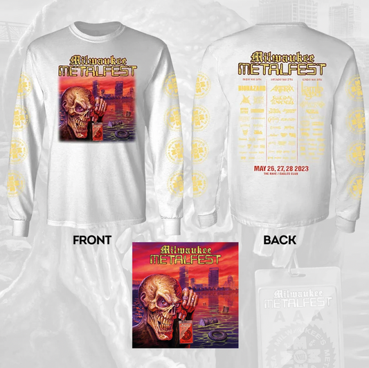 MILWAUKEE METAL FEST LONGSLEEVE + 12 X 12 INCH POSTER BUNDLE