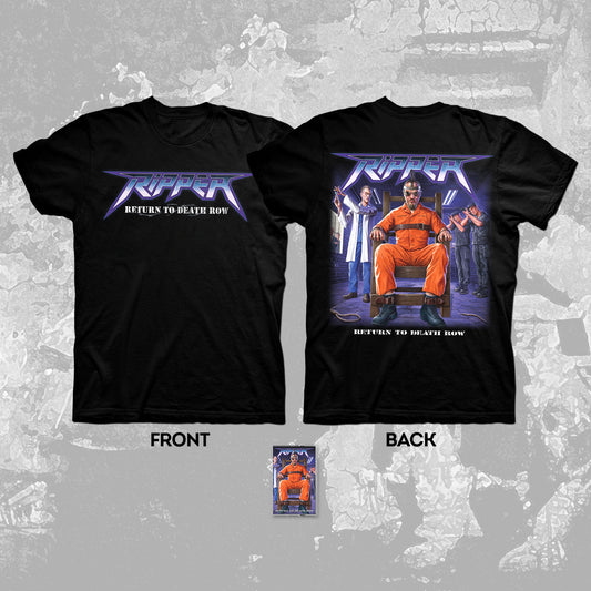 RIPPER "RETURN TO DEATH ROW" T-SHIRT + CASSETTE EP BUNDLE