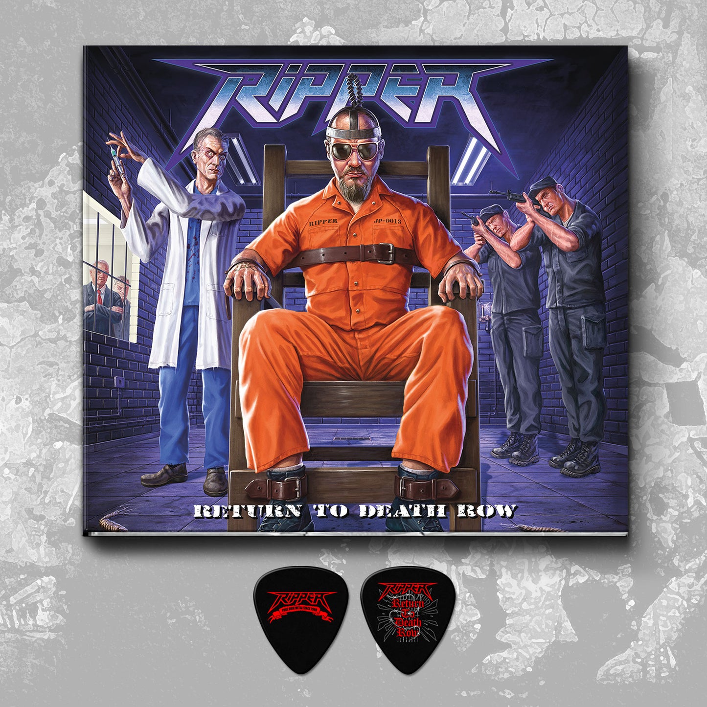 RIPPER "RETURN TO DEATH ROW" DIGIPAK CD EP + GUITAR PICK BUNDLE - PRE-ORDER