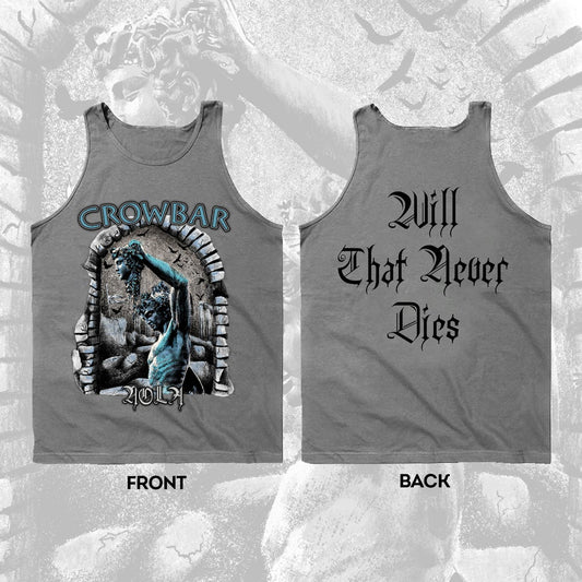 CROWBAR  - WILL THAT NEVER DIES - TANK TOP - HEATHER GRAY