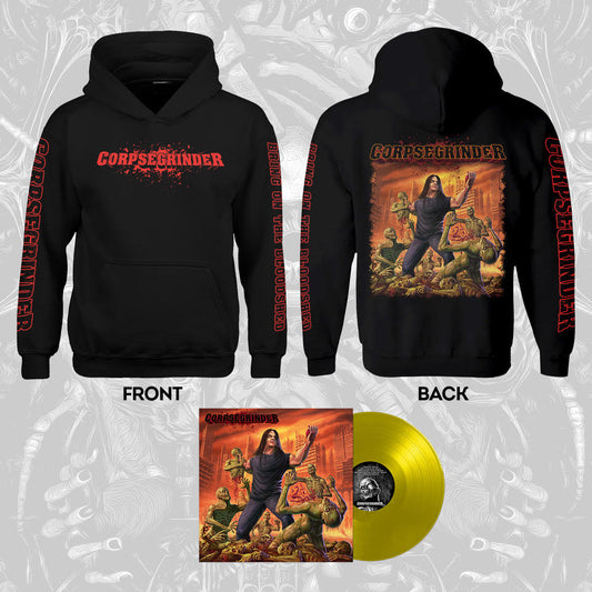 Corpsegrinder Pullover Hoodie + Yellow Color VINYL!!!!!!